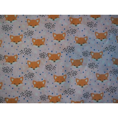 Polycotton Pink with Fox