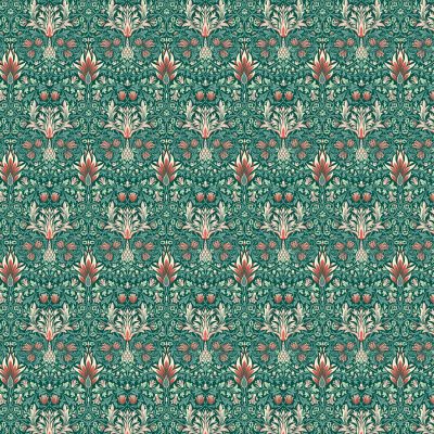 Snakehead Green Polycotton