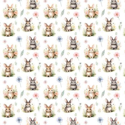 Meadow Bunny Polycotton