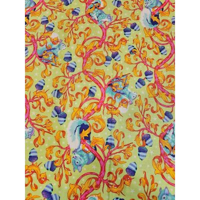 Tula Pink Tiny beasts Oh Nuts glow cotton