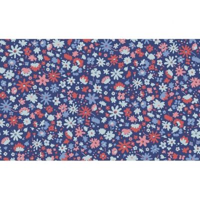 Liberty Carnaby Bloomsbury Silhouette Blue Cotton