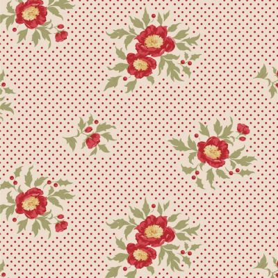 Tilda Merry Little Christmas Joy Cream Cotton