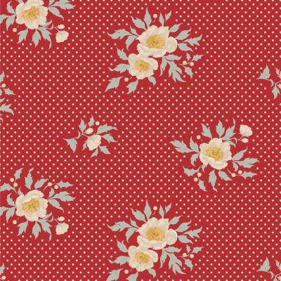 Tilda Merry Little Christmas Joy Red Cotton
