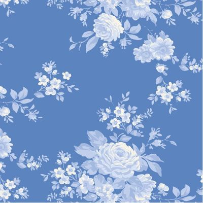 Tilda Something Blue Fabric  Carol Cornflower