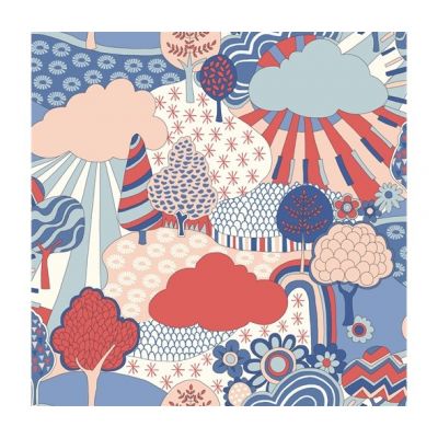 Liberty Carnaby Sunny Afternoon Blue Cotton