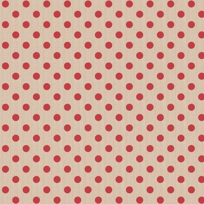 Tilda Creating Memories, Woven Polka Dot Red