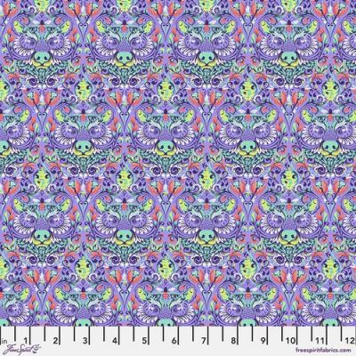 Tula Pink Tiny beasts Bear with me glimmer cotton