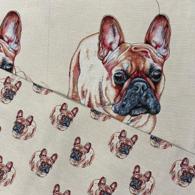 Tapestry French Bull Dog Panel