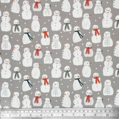 The Snowman, Grey Cotton Panama