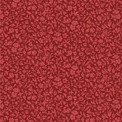 Tilda Merry Little Christmas Eve Burgundy Cotton