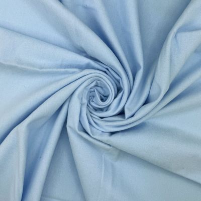 Soft, Brushed, 100% Cotton,110cm wide, Plain Winceyette (Flannel/Flannelette) Pale Blue