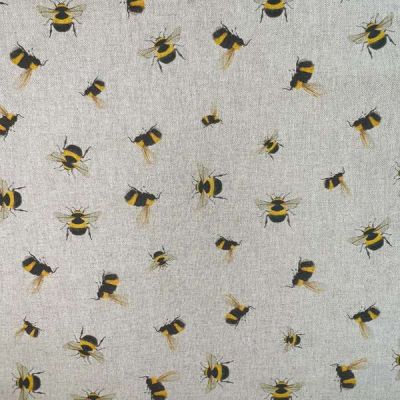 Honey Bees Cotton Canvas