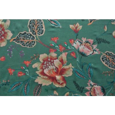 Jade Vines Linen Chambray Lady Mcelroy