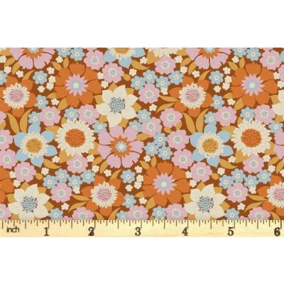 Tilda Wallflower Lauren Caramel Cotton