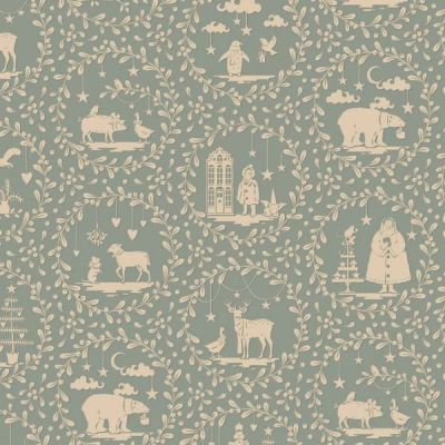 Tilda Merry Little Christmas Paper Sean Duck Egg Cotton