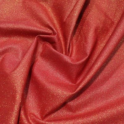 Glitter Cotton Red Gold