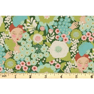 Tilda Wallflower Green