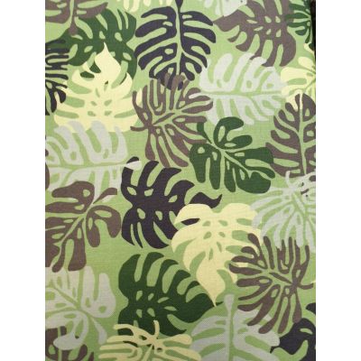Stof Blooming Marvellous Green and Grey Cotton