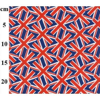 Small Union Jack all over Print Cotton
