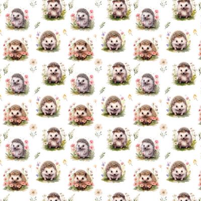 Meadow Hedgehog Polycotton