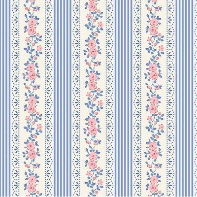 Tilda Something Blue Fabric Claramay Blue
