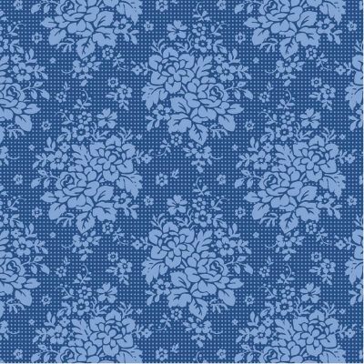 Tilda Something Blue Fabric  Picknic Denim