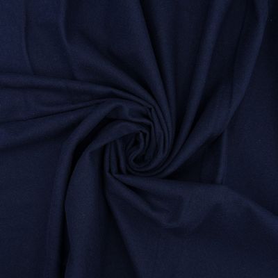 Soft, Brushed, 100% Cotton,110cm wide, Plain Winceyette (Flannel/Flannelette) Navy