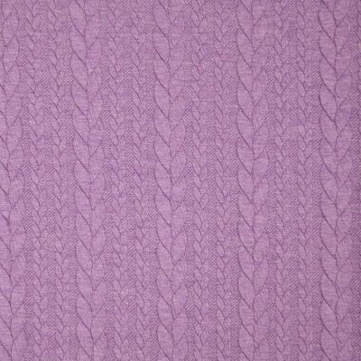 Heathered Cable Jacquard Knit, Mauve