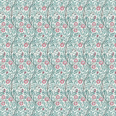 Sweet Briar Azure Polycotton