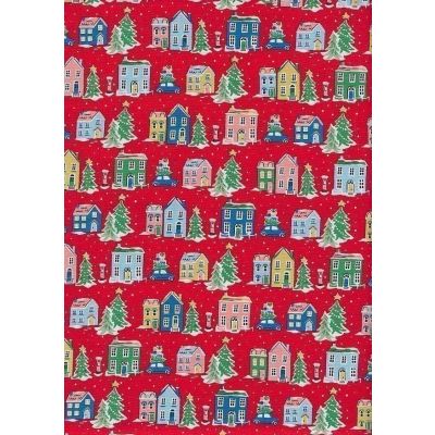 Liberty Fabrics - Deck The Halls Holiday Village 1666880C