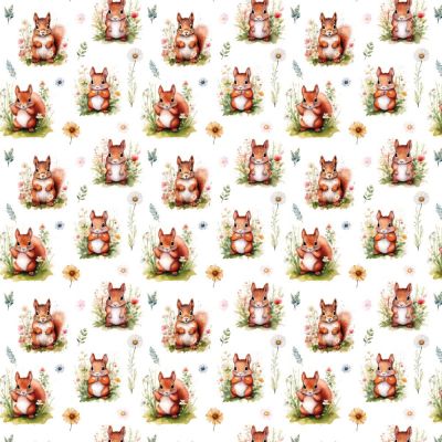Meadow Squirrel Polycotton