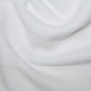 Plain Antipil Fleece White