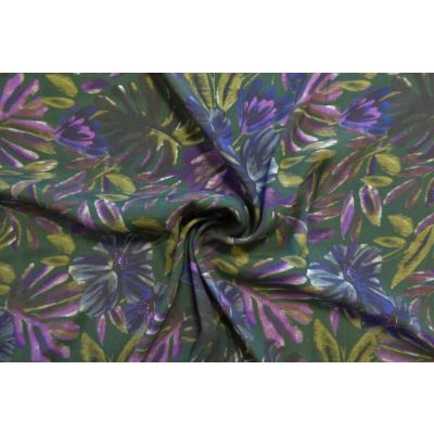 Forest  Paradise Viscose Morracain Crepe Lady Mcelroy