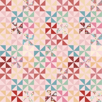Hopscotch & Freckles Pinwheel Pink