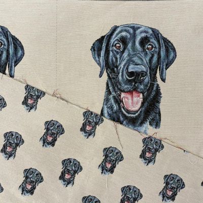Tapestry Black Labrador Panel