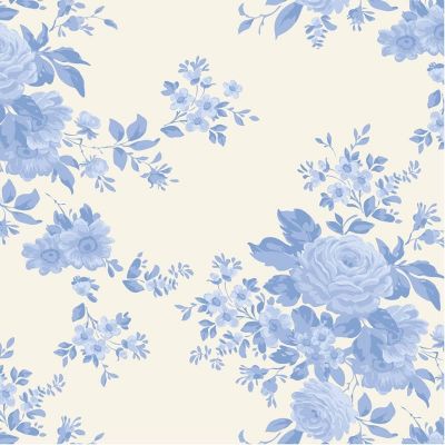 Tilda Something Blue Fabric Carol Pale Blue