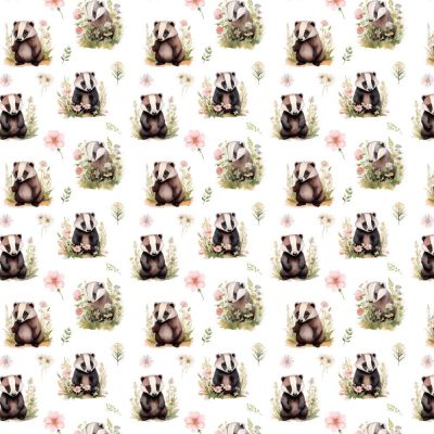 Meadow Badger Polycotton