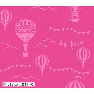 Hot Air Balloons, Pink Balloons Cotton