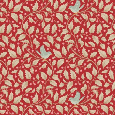 Tilda Merry Little Christmas Holly Red Cotton