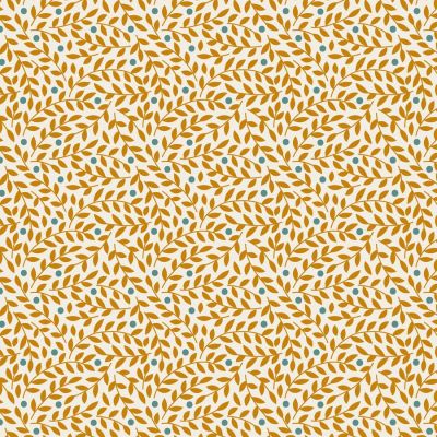 Tilda Village Life Lillian Ochre Cotton