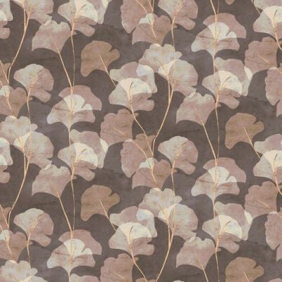 Cotton Canvas Ginkgo Taupe