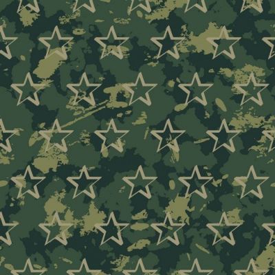 Soft Sweat Camouflage Stars Green