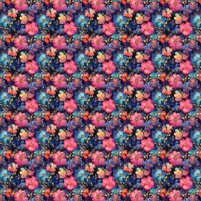 3D Marble Batik Flower Polycoyyon