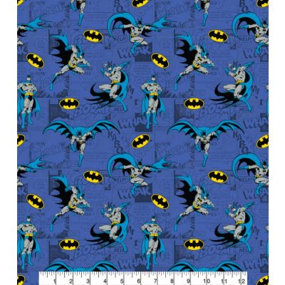 Batman Comics Blue Cotton