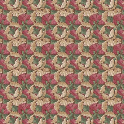 Acanthus Berry Polycotton
