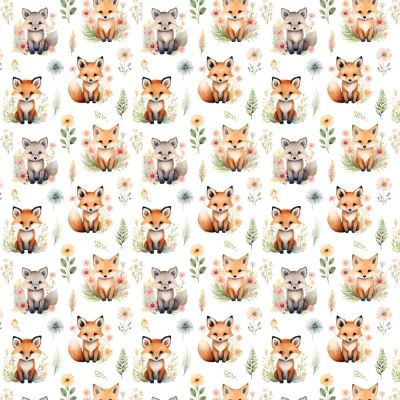 Meadow Fox Polycotton