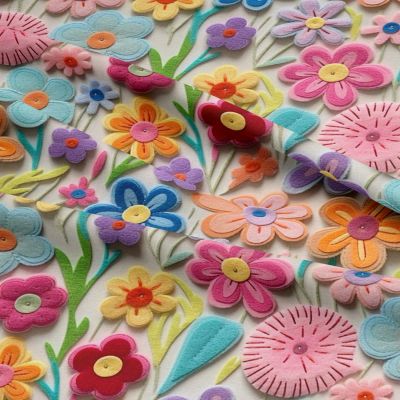 3d Felt Flowers Cotton