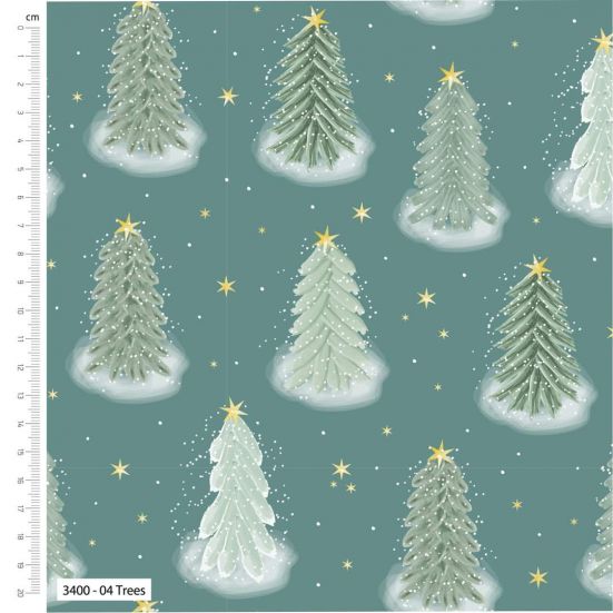 WOODLAND TREES 100% Cotton