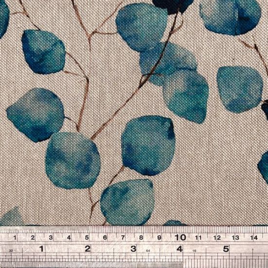 Watercolour Leaves Teal