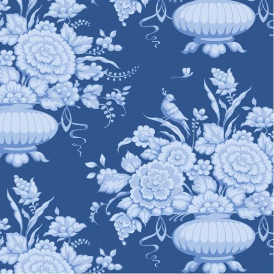 Tilda Something Blue Fabric  Afina Denim